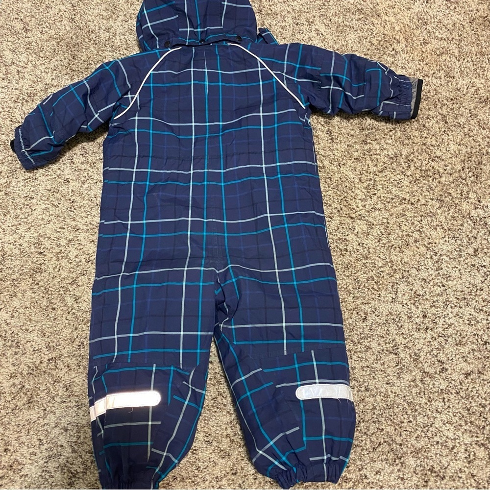 Polarn O Pryet Waterproof Performance Snowsuit 1-1.5yr 12-18 m Fleece Lined Snow - Picture 9 of 9